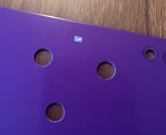 STM32 drum machine front plate cutout