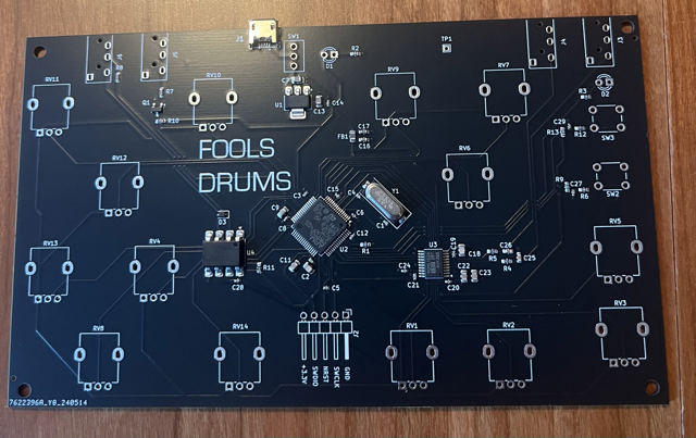 STM32 drum machine PCB